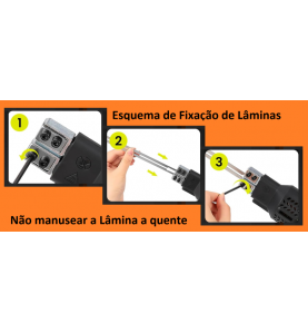 Faca Corte Easy Cutter 500º cRefrigeração Forçada 200W (cMala + 2 Laminas)